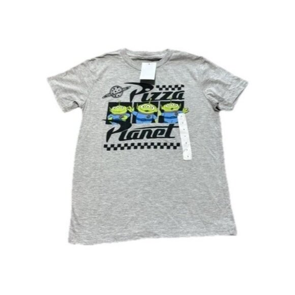 Disney Other - Disney Toy Story Boys Pizza Planet Aliens Short Sleeve Graphic T-Shirt S Grey